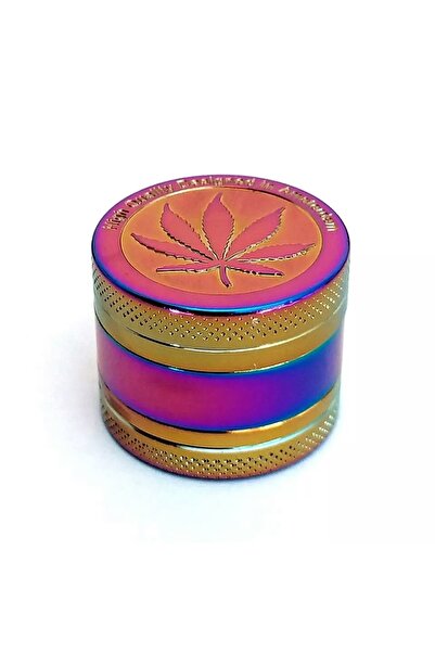 TWOXPLUS 3 Katman 30mm Metal Grinder Baharat Ve Tütün Öğütücü - Rainbow