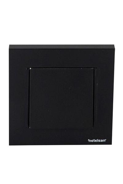 Netelsan Byobu Black Single Switch (FRAME INCLUDED) 1 Piece