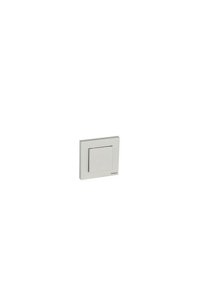 Netelsan Byobu Shiny Silver Single Switch (FRAME INCLUDED) 1 Piece