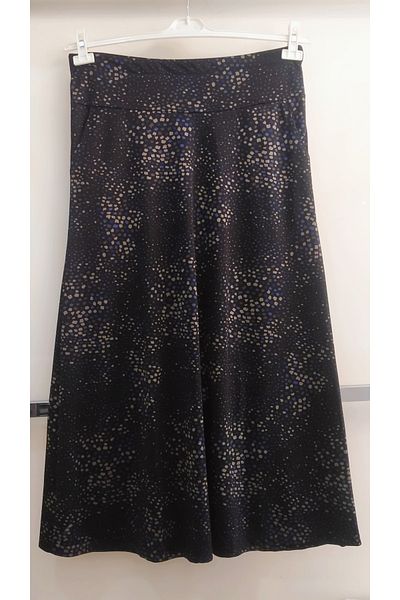 N.Y.YILDIZ Star Leopard Patterned Large Size Maternity Skirt with Elastic Waist