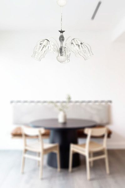 VENON Lighting Hüner 5 Piece White (FENER ARM METAL) Chandelier