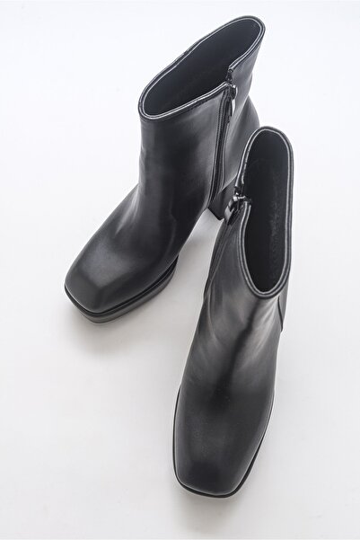 LuviShoes Černé dámské kozačky Lesley