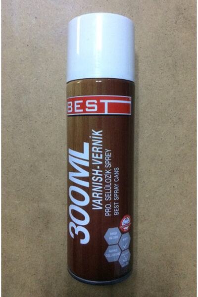Best Selülozik Sprey Ahşap Metal Vernik 300 ml Meşe Renk