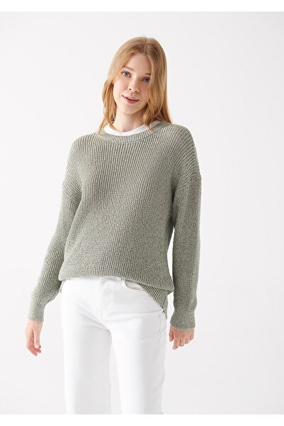 Mavi Yeşil Kazak Loose Fit / Bol Rahat Kesim 1710117-71893