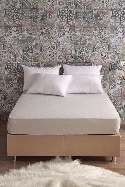 Miabella Home Single Combed Cotton Elastic Sheet |   100X200 Mattress Compatible, Soft Textured