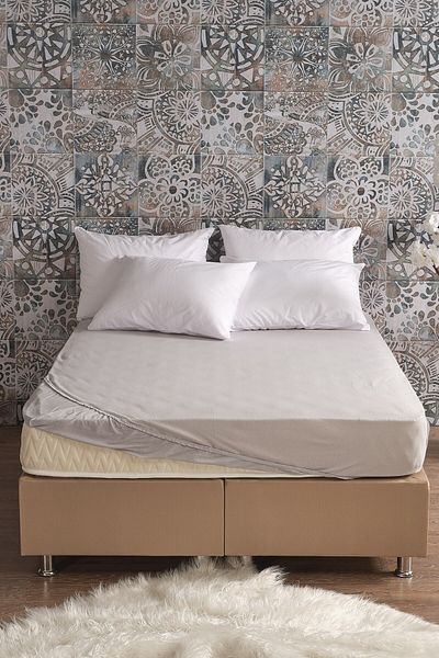 Miabella Home Single Combed Cotton Elastic Sheet |   100X200 Mattress Compatible, Soft Textured