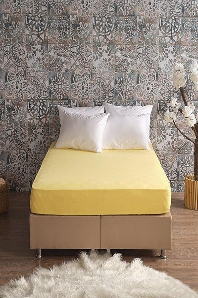 Miabella Home Single Combed Cotton Elastic Sheet |   100X200 Mattress Compatible, Soft Textured