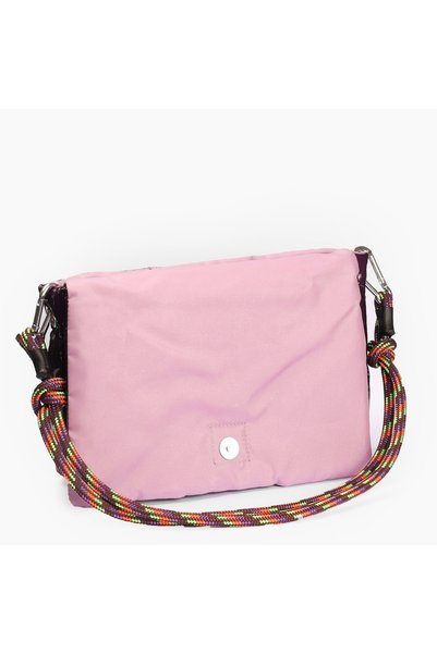 YOURHANDBAGS Mor Candy Çanta - Mor Turuncu Halat Askılı
