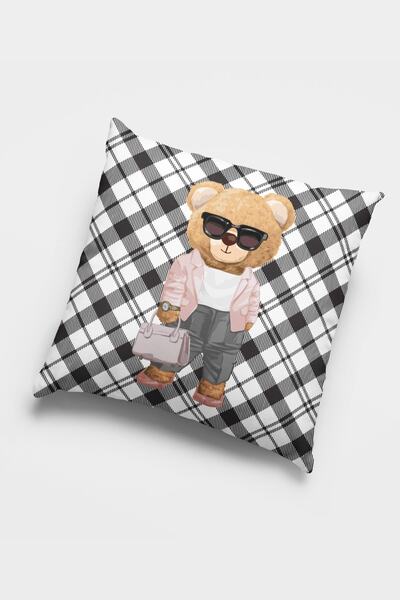 Viva Home 43x43 см Преміум тканина з конячої шерсті Mrs. Teddy Bear Двосторон...