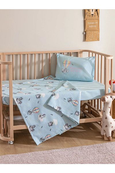 LCW HOME Lc Waikiki Patterned Cotton Baby Pique Set