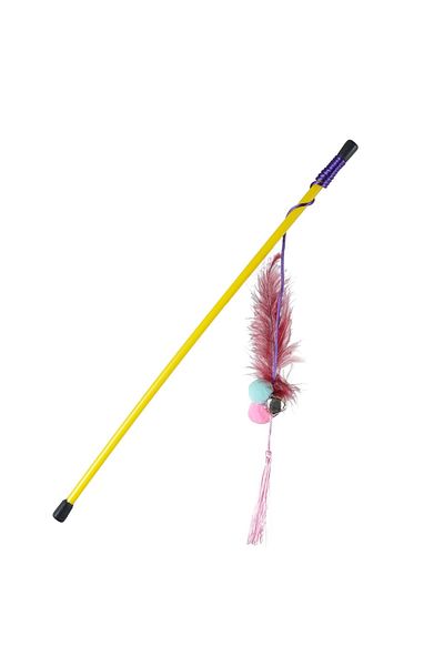 Tamiret Cat Playing Fishing Rod with Bells Set of 2