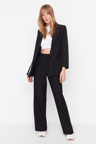 Trendyol Collection Pants - Black - Wide leg
