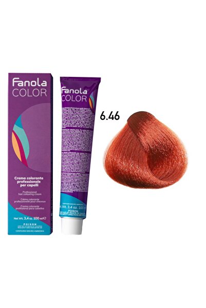 Fanola Color 100ml Dark Copper Red Blonde 6.46