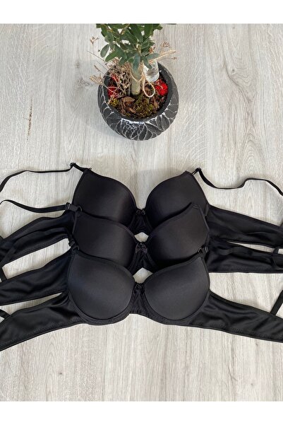Women's Filled Underwire 3-Piece Micro Bra (black)