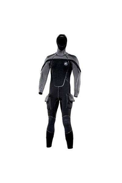 Genel Markalar 8mm Yarı Kuru Dalış Elbisesi Erkek Siyah Renk
