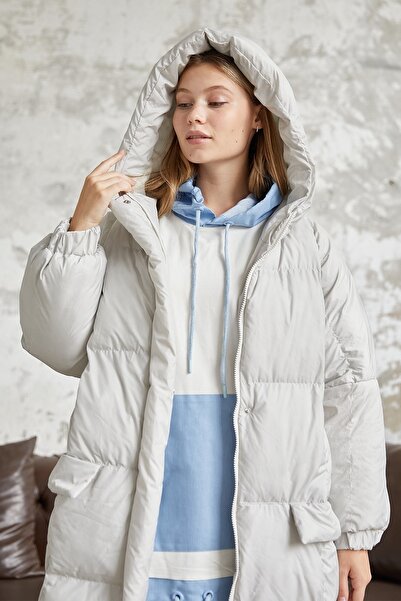 InStyle Polstrovaná bunda Puffer - biela