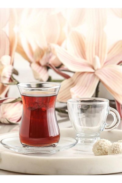 LAV Chat 18 Piece Set - Tea Cup Saucer Coffee Cup Set Set