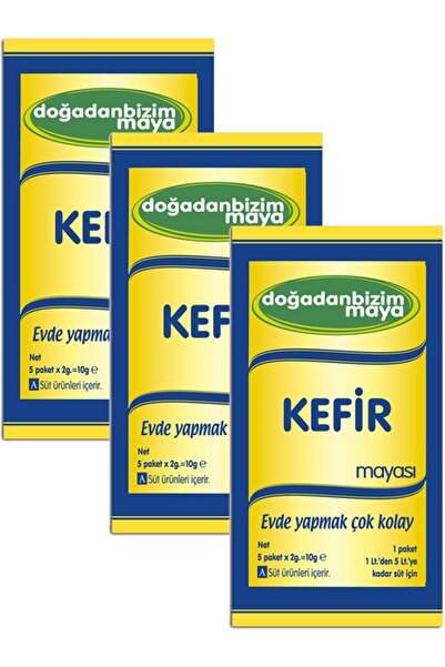 Doğadan Bizim Maya Kefir Mayası 5 Li Paket - 3 Kutu