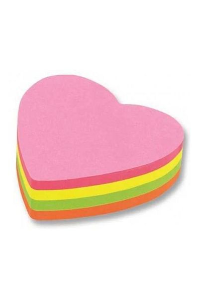 FixPoint Sticky Note Holder Mixed Color Heart Shaped