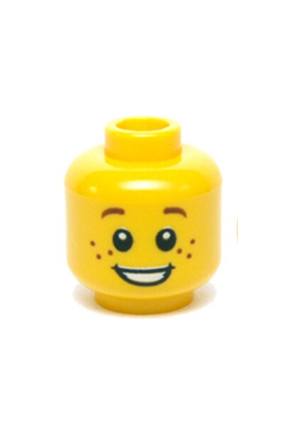 LEGO Orjinal Aksesuar Custom Moc Minifigür Minifigure Head Sarı Kafa Çilli Gü...