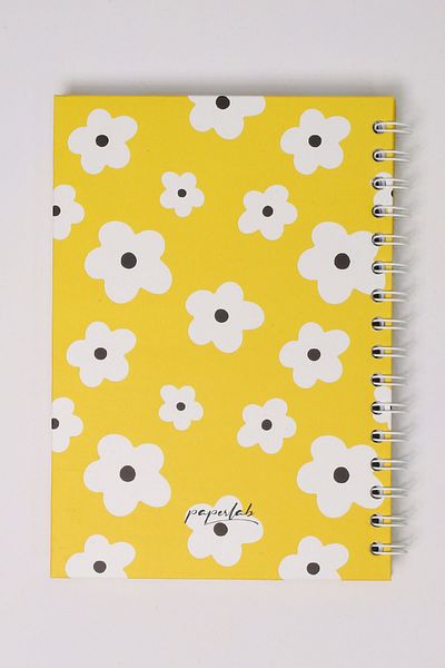 paperlab A5 Spiral Checkered Hard Cover Notebook