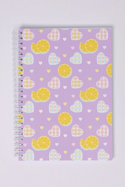 paperlab A5 Spiral Checkered Cardboard Cover Notebook