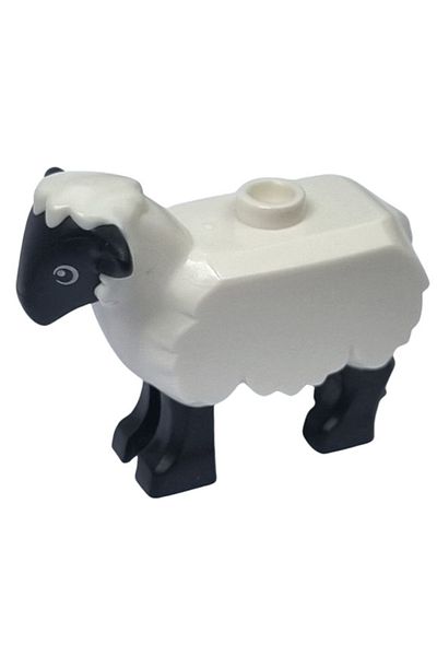 LEGO Custom Moc Mini Figure - Original Accessory, Animal Animal Farm Farm Sheep White Sheep