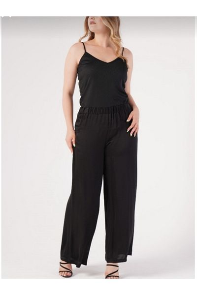 MAXLEVEL MODA Plus Size Wide Leg Sendy Trousers