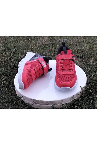 BESTOF AYAKKABI Red - Kafkaslar Full Orthopedic Breathable Girl's Boy's Sneakers