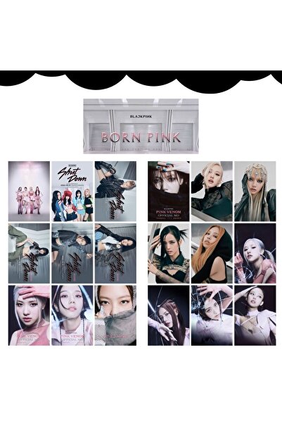 Kpop Dünyasi Blackpınk '' Born Pink '' Fotokart Seti