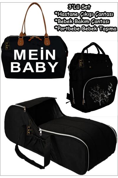 USF Portbebe Ana Kucağı Puset Anne Bebek Bakım Çantası Hastane Çıkış Çantası ...