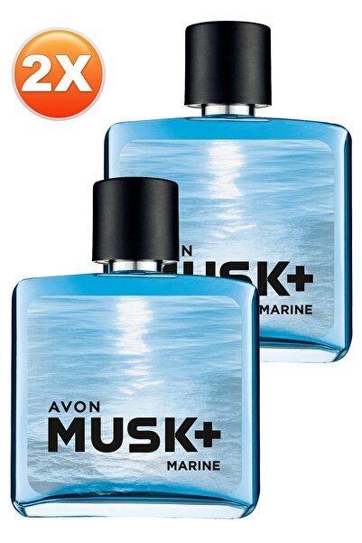 AVON Musk Marine Erkek Parfüm Edt 75 Ml. İkili Set