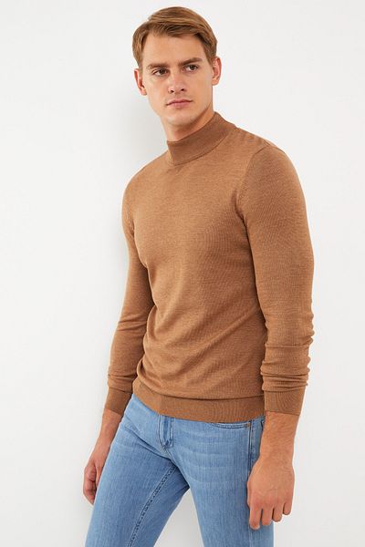 LC Waikiki Sweater - Brown - Fitted