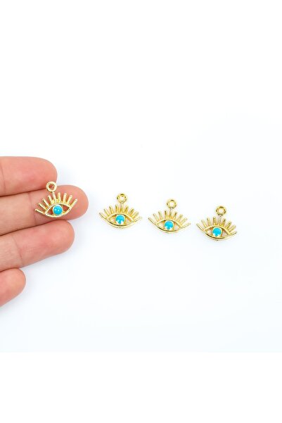 yfhobi 1 Adet - 15 Mm Göz Desenli Mineli Altın Kaplama Takı Aparatı, 1. Kalit...