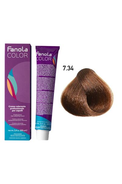Fanola Color 100ml Medıum Golden Copper Blonde 7.34