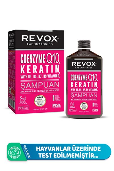 Revox Keratin Coenzyme Q10 Saç Bakım Şampuanı 360 Ml