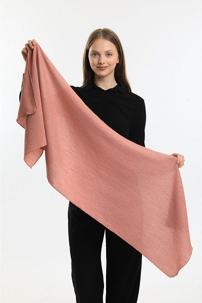 Fular Marketi Soft Cazz Scarf (Average 42x150 Cm - Narrow Size, Not Shawl!!! )2 Light Dried Roses