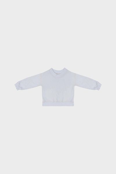 GB Baby Baby Girl White Sweatshirt 22fw0bg2424