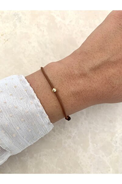 Atelier Çağla Kahverengi Dorika Ip Bileklik