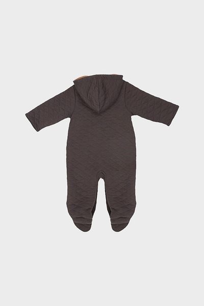 Layette Baby Boy Black Overalls 22fw0lt8804