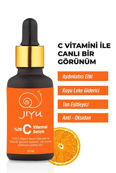 JIYU سيروم فيتامين سي - معزز لون البشرة ومضاد للعيوب (حمض الأسكوربيك) 30 مل