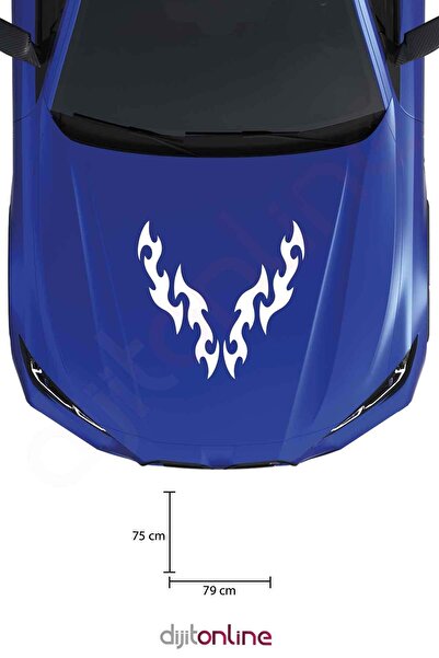 Dijitonline Tribal Kaput Şerit - Autocolant Auto - Autocolant Auto 75x79 Cm