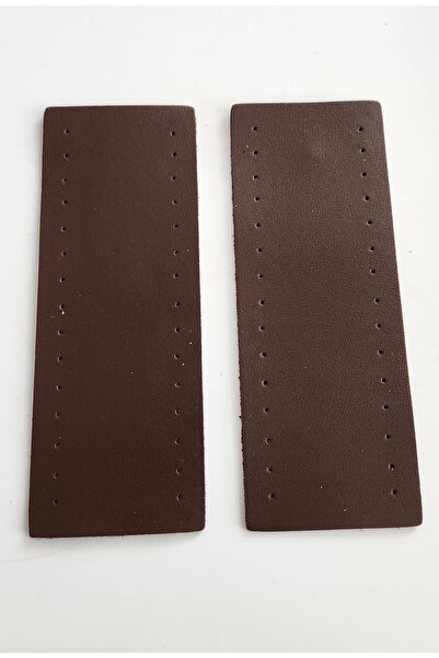 fundahobi حقيبة يد مستطيلة من الجلد البني مقاس 6x16 - حامل يد