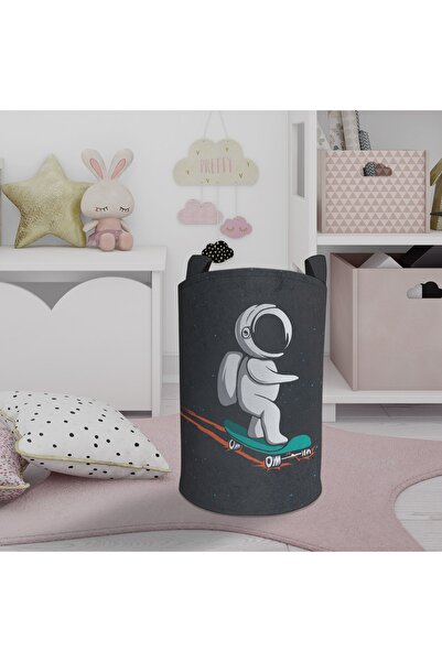 BAMBAŞKA MODA Іграшковий кошик та кошик для білизни з малюнком космонавта Bmo...