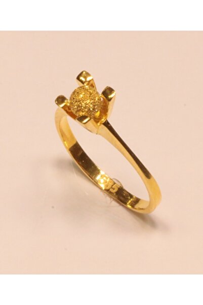 Hakan Güler Kuyumculuk 14 Ayar Altın Tek Top Taşsız Yüzük