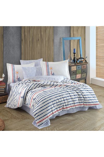 Hobby Olimpia White Poplin - Double Duvet Cover Set