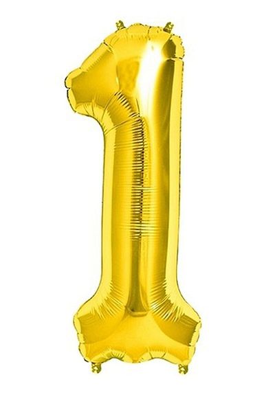 DÜVENCİ TİCARET Foil 1 Number Balloon