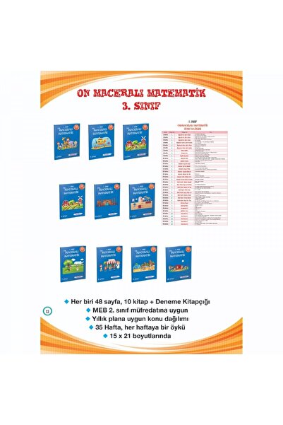 Metafor Yayınları Metafor 3. Sınıf On Maceralı Matematik