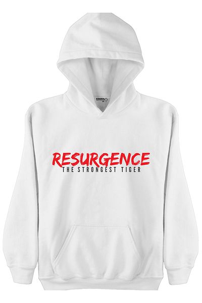 Edizen Супер премиум суитшърт с двустранен щампован принт Resurgence с качулка