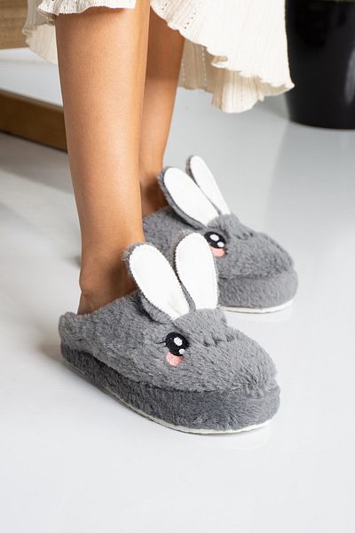Mrt Shoes Αφράτες γυναικείες παντόφλες σπιτιών με φιγούρες ζώων